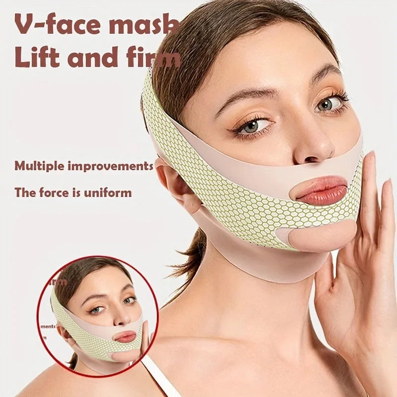 Cinta Modeladora Facial V-Shape-Reduz Papada e Afina o Rosto