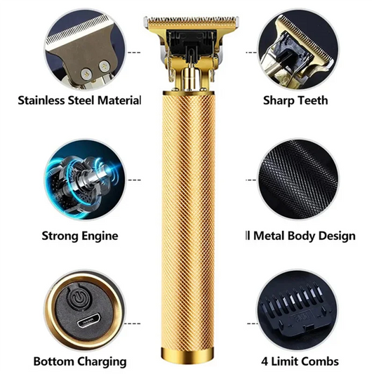 Máquina de Cortar Cabelo Profissional B06B-Sem Fio Recarregável
