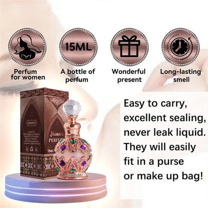 Perfume WOODSLEEP Exotic Arabian 15ml - Rosa Jasmim Baunilha com Feromônios