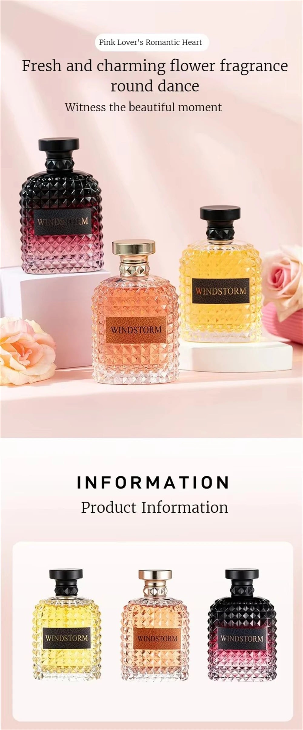 Perfume Isner Mile Women's 100ml - Fragrância Floral Romântica Duradoura