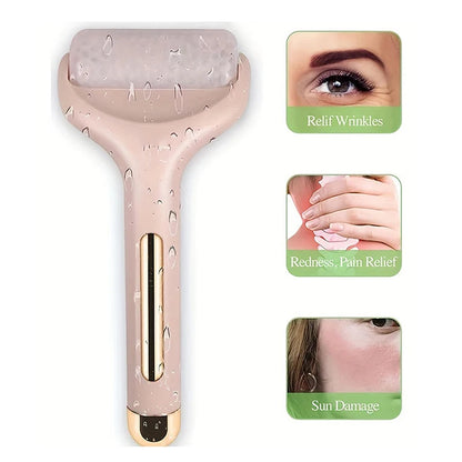 Rolo Facial de Gelo Kimhome - Massagem Anti-Idade e Lifting Natural"