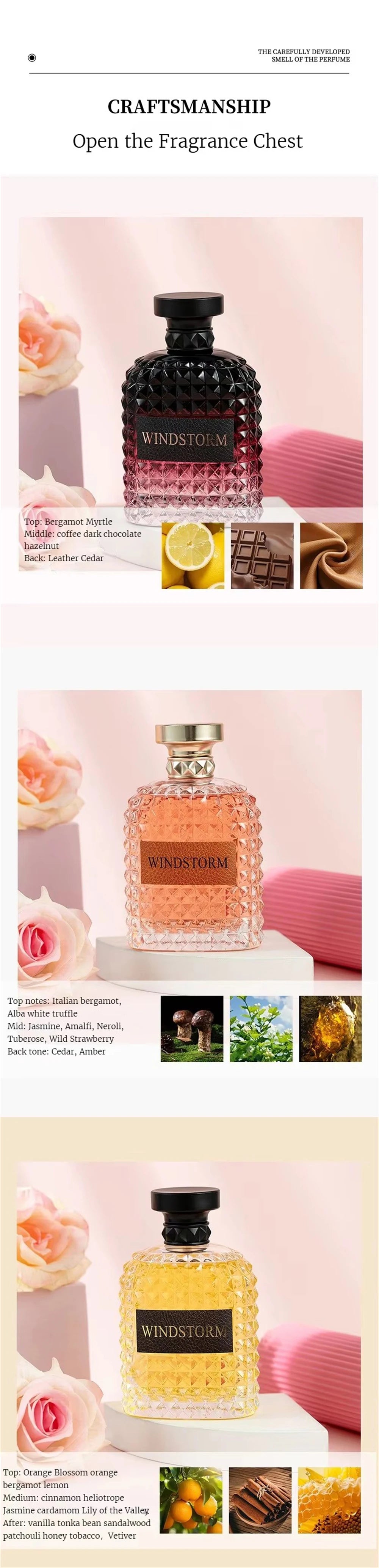 Perfume Isner Mile Women's 100ml - Fragrância Floral Romântica Duradoura