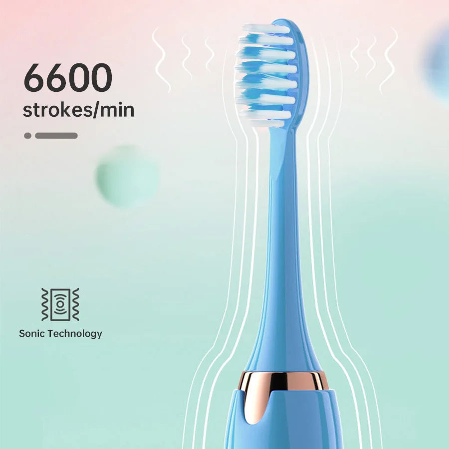 Escova  Elétrica Tongwode- 5 Modos+6 Refis-Recarregavel USB