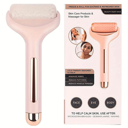 Rolo Facial de Gelo Kimhome - Massagem Anti-Idade e Lifting Natural"