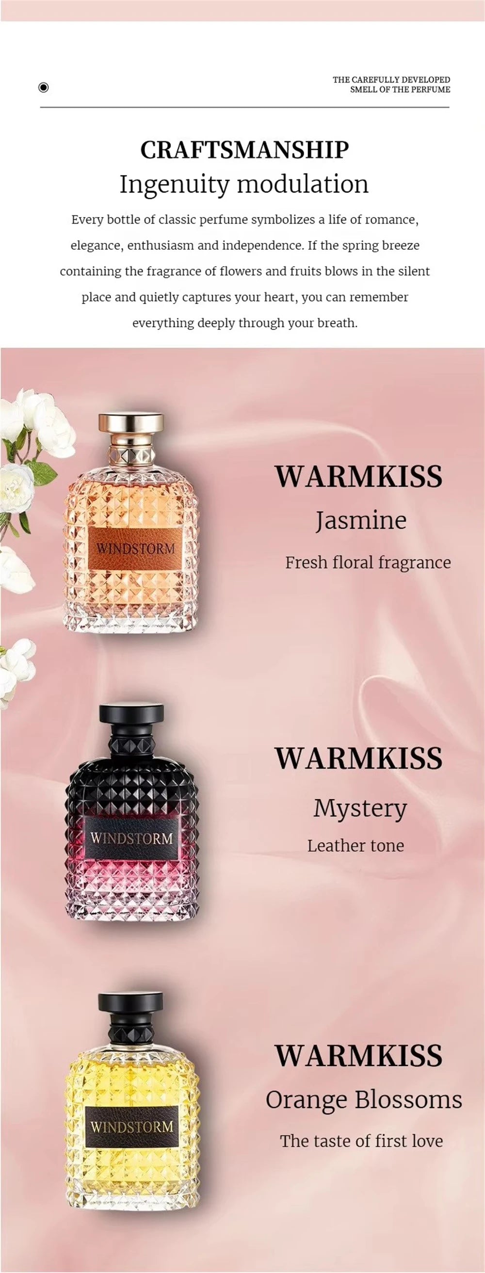 Perfume Isner Mile Women's 100ml - Fragrância Floral Romântica Duradoura