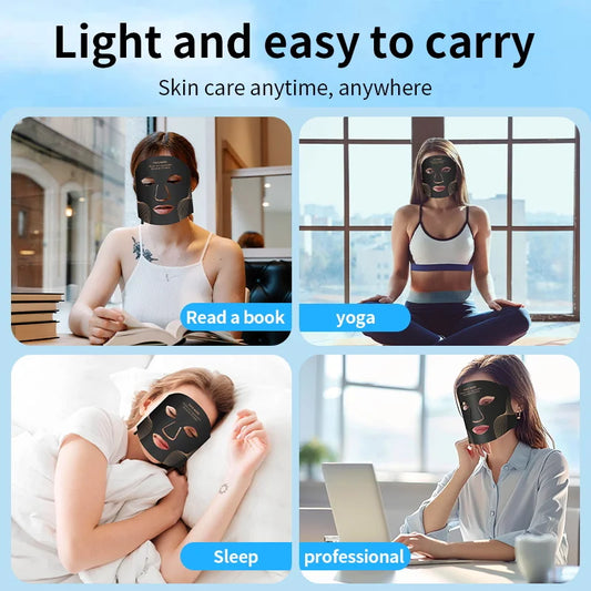 Máscara LED 7 Cores UBilli - Fototerapia Anti-Idade Profissional
