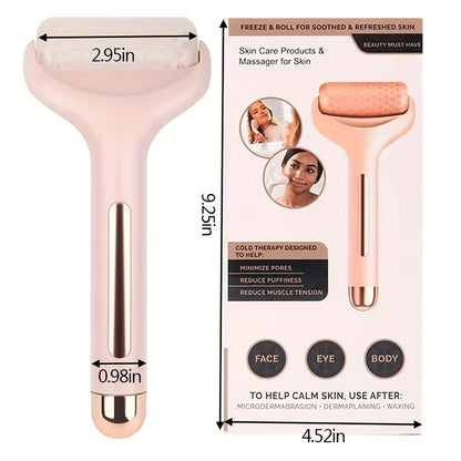 Rolo Facial de Gelo Kimhome - Massagem Anti-Idade e Lifting Natural"